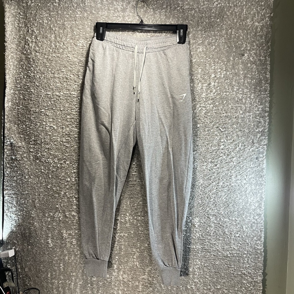 Gymshark Womens Gray Elastic Waist Pull On Jogger Pants M Casual Loungewear